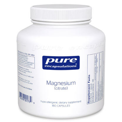 Picture of Magnesium (citrate) 180's, Pure Encapsulations              