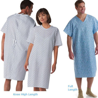 Picture of Cloth Patient Gowns                                         