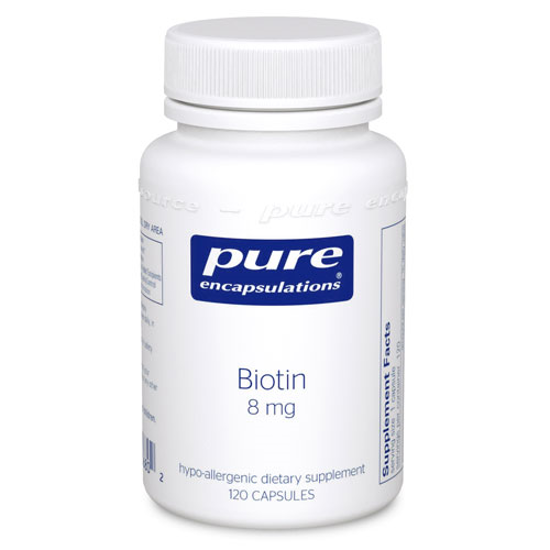 Picture of Biotin 120's, Pure Encapsulations 8mg.