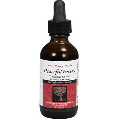 Picture of Peaceful Focus (glycerin tincture) 2oz, Blue Poppy          