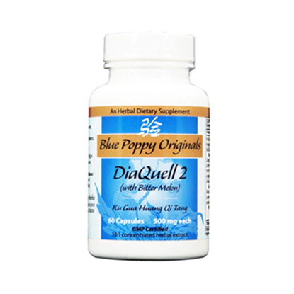 Picture of DiaQuell 2 Caps (with Bitter Melon) 60's, Blue Poppy