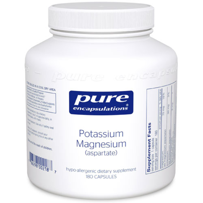 Picture of Potassium/Magnesium (aspartate) 180's, Pure Encapsulations  