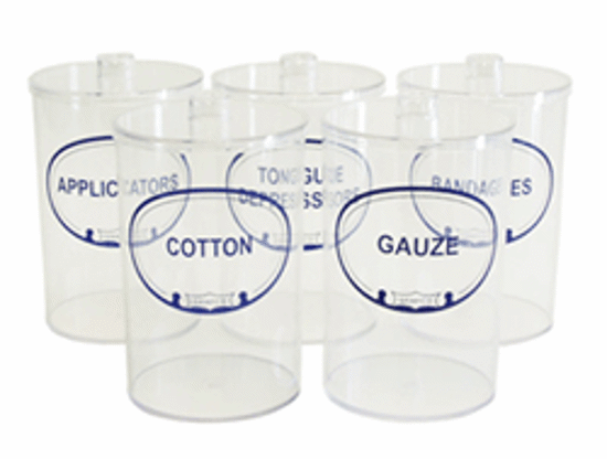 Picture of Plastic Sundry Jar Set 5pc                                  