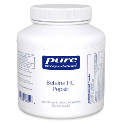 Picture of Betaine HCL/Pepsin 250's, Pure Encapsulations