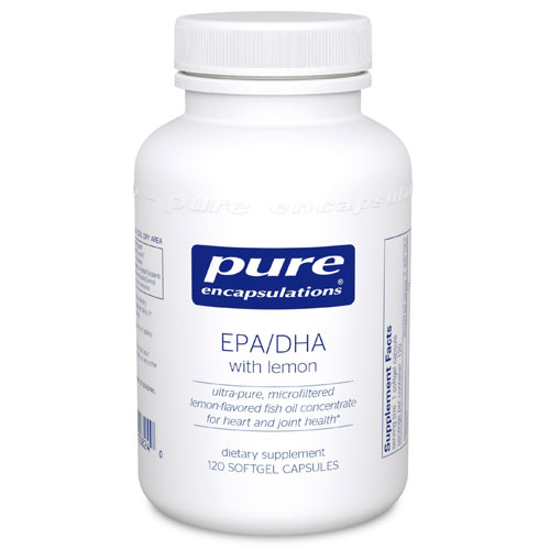 Picture of EPA/DHA with lemon 120's, Pure Encapsulations