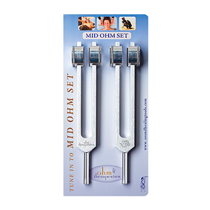 Picture of Mid OHM Tuning Fork Set by Sound Universe                   