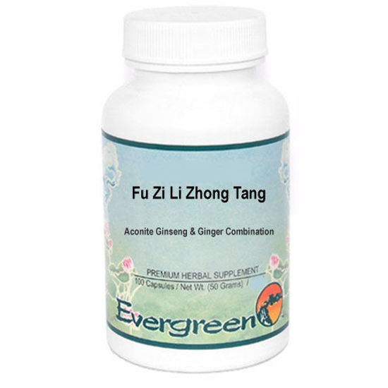 Picture of Fu Zi Li Zhong Tang Evergreen Capsules 100's                