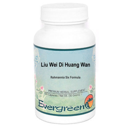 Picture of Liu Wei Di Huang Wan Evergreen Capsules 100's