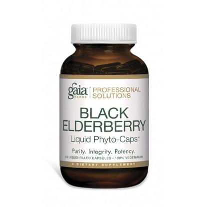 Picture of Black Elderberry 60 caps, Gaia Professional                 