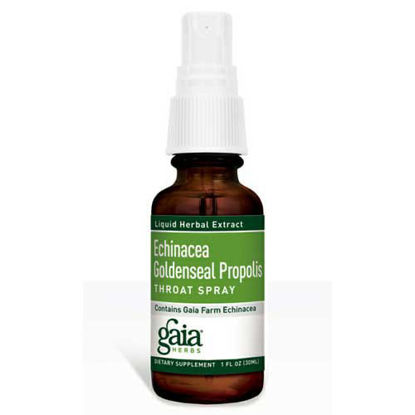 Picture of Echinacea / Goldenseal Propolis Throat Spray, Gaia Liquids