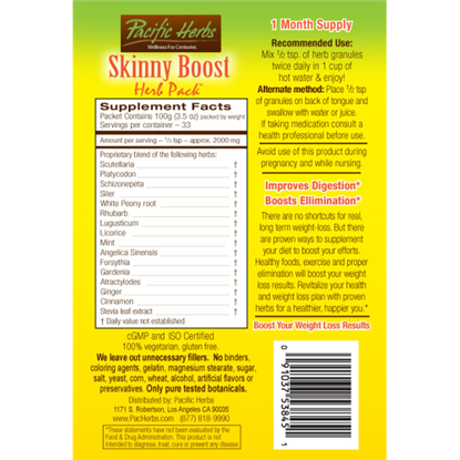 Picture of Skinny Boost Herb Pack by Pacific Herbs