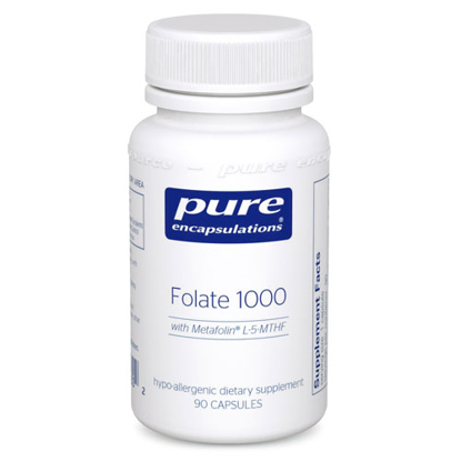 Picture of Folate 1000 90's, Pure Encapsualtions                       