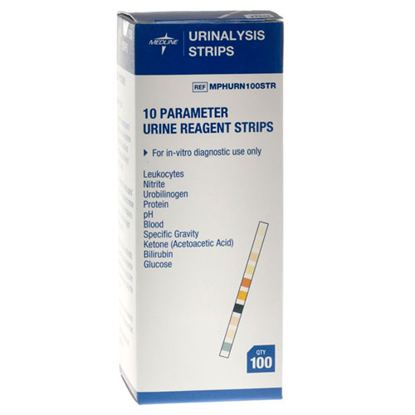 Picture of Urinalysis (Urine) Strips Medline 100's                     