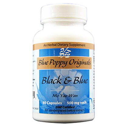 Picture of Black & Blue Caps 60's, Blue Poppy
