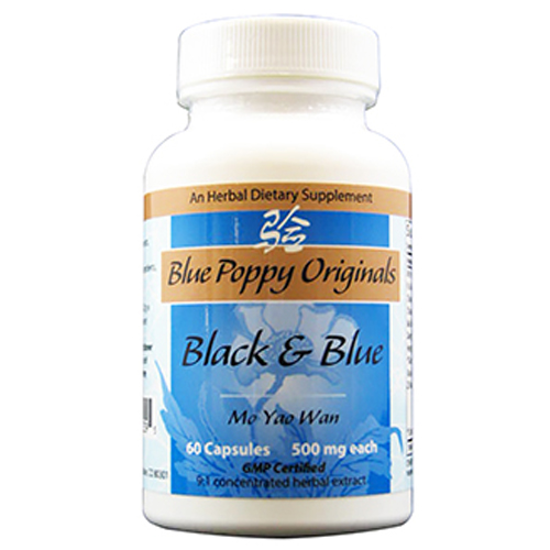 Picture of Black & Blue Caps 60's, Blue Poppy
