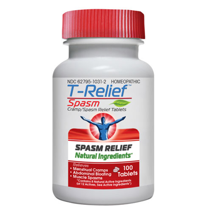 Picture of T-Relief Spasm tabs 100's by MediNatura