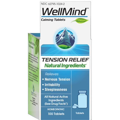 Picture of WellMind Calming (Tension Relief) tabs 100's by MediNatura  