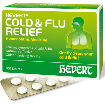 Picture of Cold & Flu Relief 100 tabs, Hevert Pharmaceuticals          