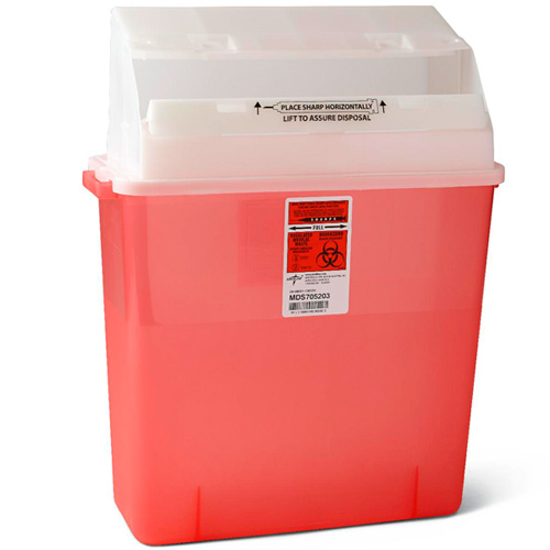Picture of Sharps (3) Gallon Translucent Needle Disposal Container