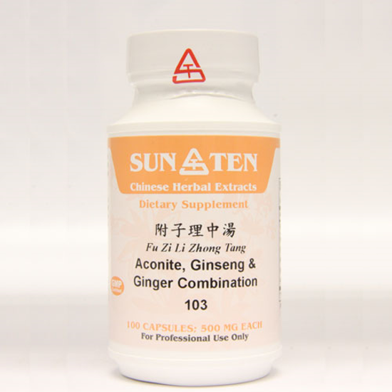 Picture of Fu Zi Li Zhong Tang Sun Ten Capsules 100's