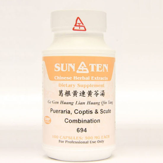 Picture of Ge Gen Huang Qin Huang Lian Tang Sun Ten Capsules 100's     