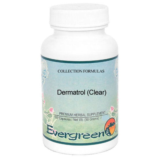 Picture of Dermatrol (Clear) - Evergreen Caps 100ct                    