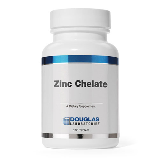 Picture of Zinc Chelate 100 tabs by Douglas Laboratories               