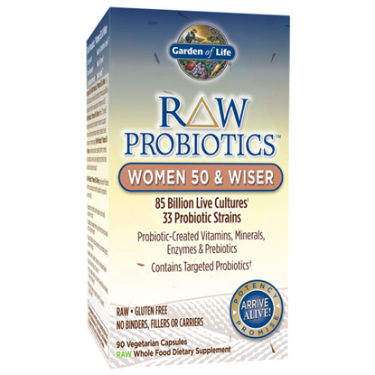 Picture of Raw Probiotics Women 50 & Wiser 90 Caps by Garden of LIfe