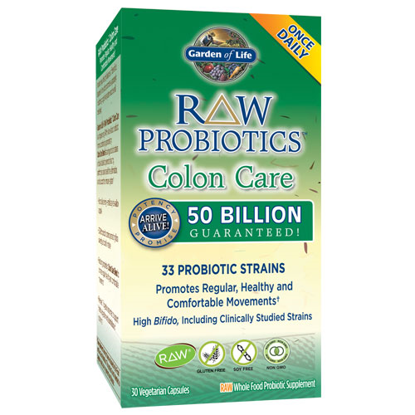 Picture of Raw Probiotics Colon Care 30 Caps by Garden of Life