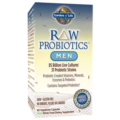 Picture of Raw Probiotics Men's 90 Caps by Garden of Life              