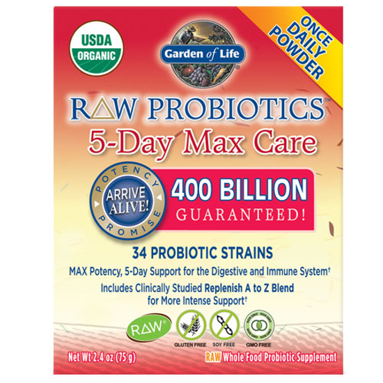 Picture of Raw Probiotics 5 Day Max Care 75g by Garden of Life         