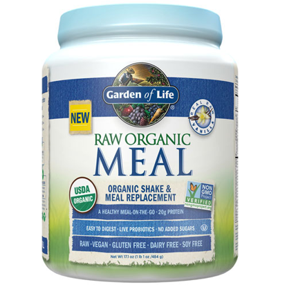 Picture of Raw Organic Meal (Vanilla) 525g by Garden of Life