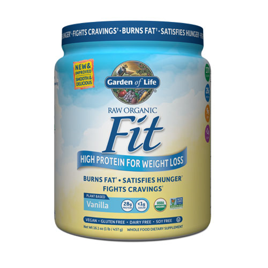 Picture of Raw Fit Organic (Vanilla) 465g by Garden of Life