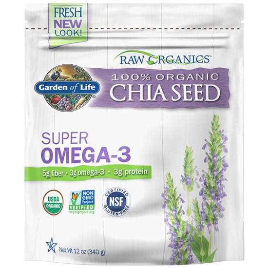 Picture of Raw Organic Chia Seeds 12 oz. Pouch by Garden of Life