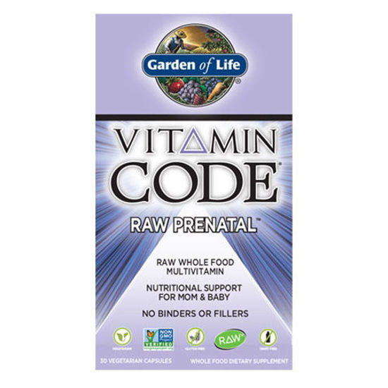 Picture of Vitamin Code Raw Prenatal 30 Caps by Garden of Life