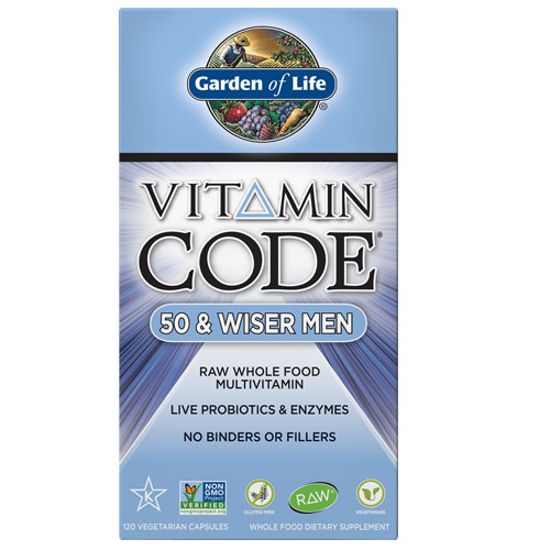 Picture of Vitamin Code Men 50 & Wiser 120 Caps by Garden of Life
