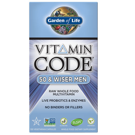 Picture of Vitamin Code Men 50 & Wiser 120 Caps by Garden of Life      