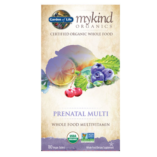 Picture of mykind Organics Prenatal 180 Tabs by Garden of Life         