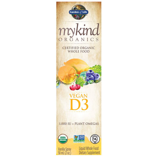 Picture of mykind Organics D3 Spray (1,000 iu) 2 oz. by Garden of Life