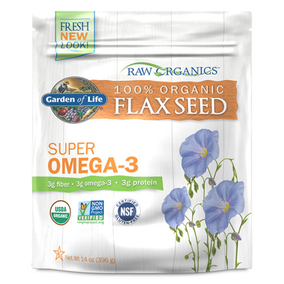 Picture of Raw Organic Ground Flax Seeds 14 oz. by Garden of Life