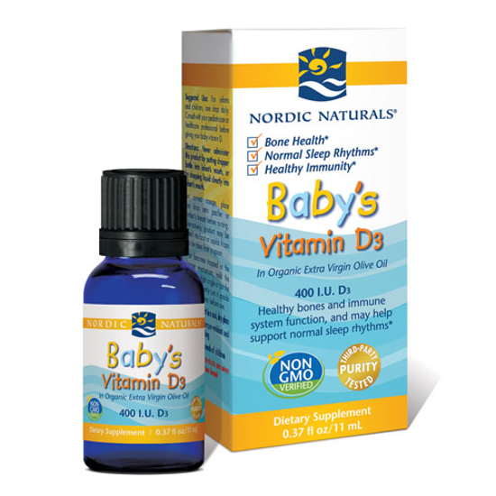 Picture of Nordic Baby's Vitamin D3 (400 i.u.) 0.37oz.                 