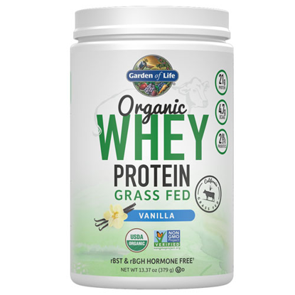 Picture of Organic Grass Fed Whey (Vanilla) 378g by Garden of Life