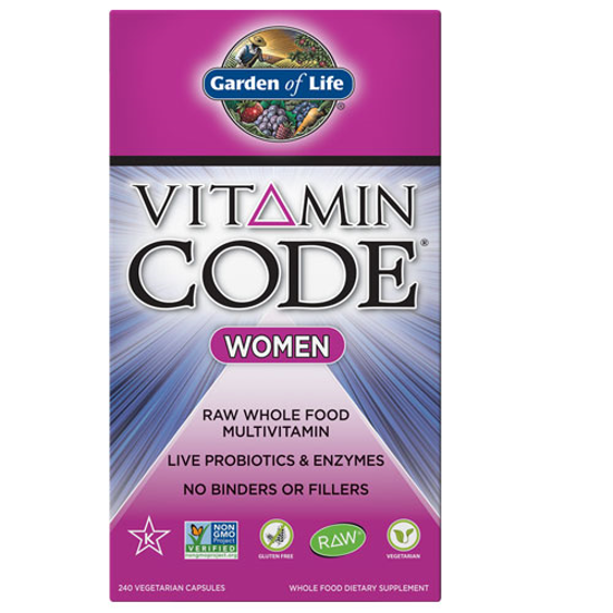 Picture of Vitamin Code Women 240 Capsules by Garden of Life