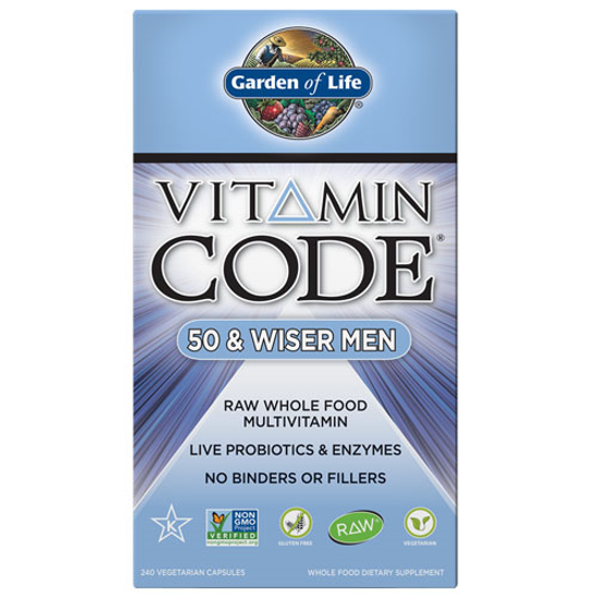 Picture of Vitamin Code Men 50 & Wiser 240 Caps by Garden of Life      