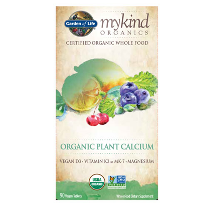 Picture of mykind Organics Calcium 90 Tablets by Garden of Life