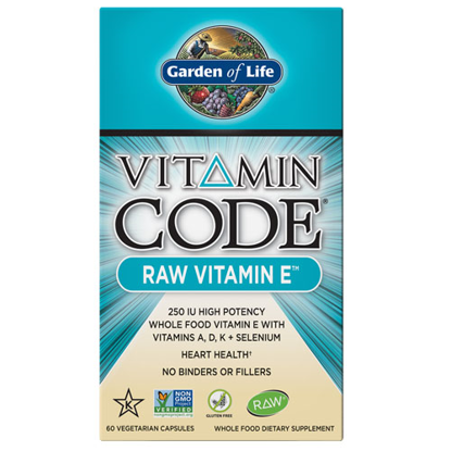 Picture of Vitamin Code Raw Vitamin E 60 Capsules by Garden of Life