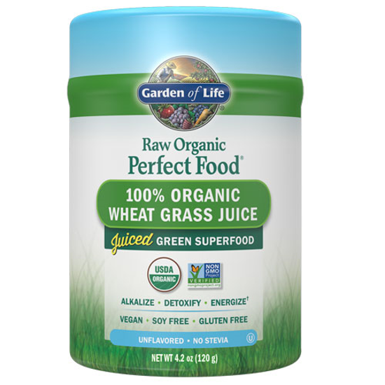 Picture of Raw Organic Perfect Food Wheat Grass 120g by Garden of Life 