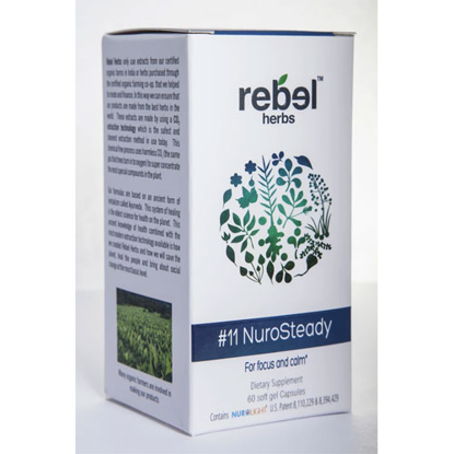 Picture of #11 NuroSteady 60 caps by Rebel Herbs                       