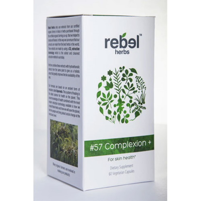 Picture of #57 Complexion+ 60 caps by Rebel Herbs                      