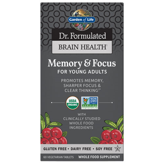 Picture of Dr. Formulated Brain Health Org. Memory/Focus (Young Adults)